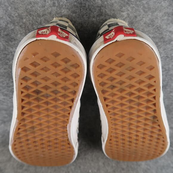 Vans Shoes Womens 9 Casual Sneaker Classic Slip On Skate Canvas Checkerboard - Picture 11 of 12